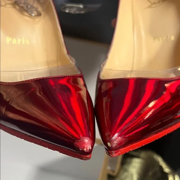 Christian Louboutin Glossy Red Heels - Picture 12 of 12